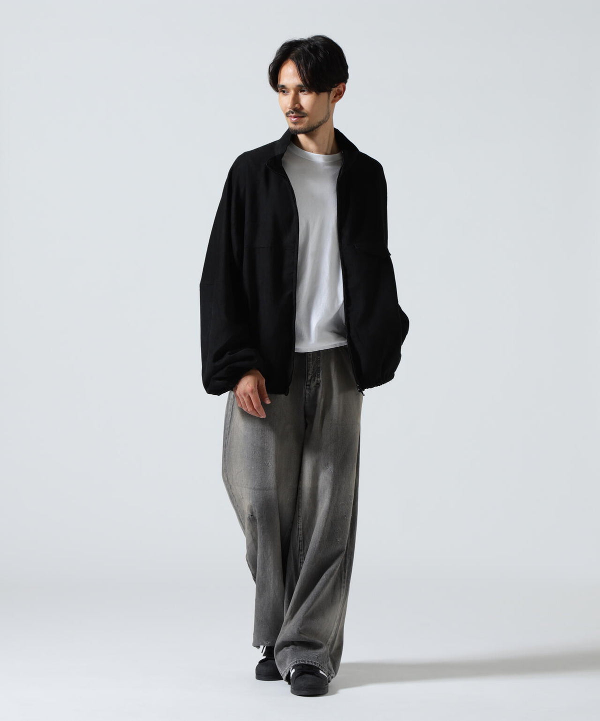 ANCELLM/アンセルム/VEAGAN SUDE KIMONO BLOUSON