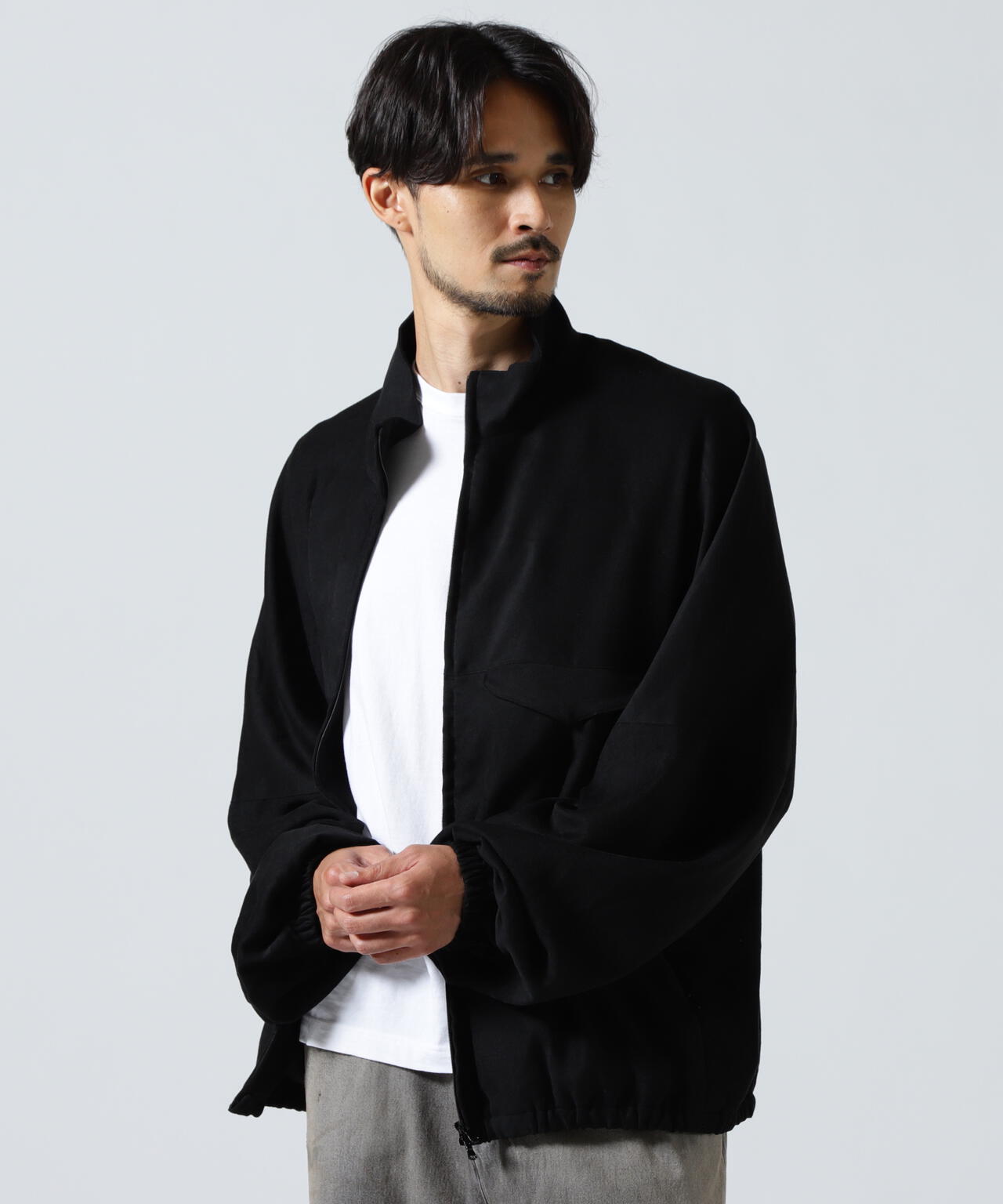 ANCELLM/アンセルム/VEAGAN SUDE KIMONO BLOUSON