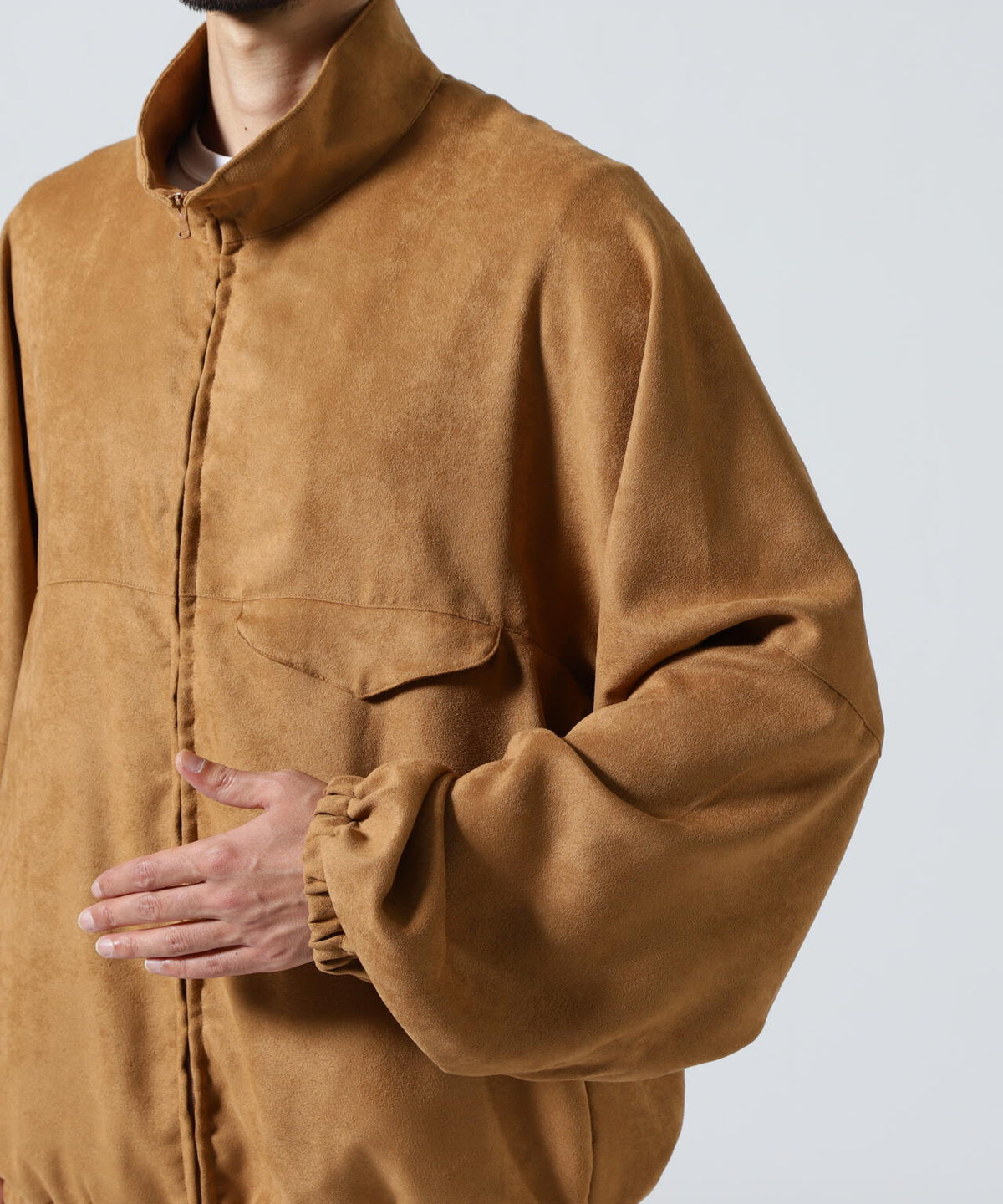 ANCELLM/アンセルム/VEAGAN SUDE KIMONO BLOUSON