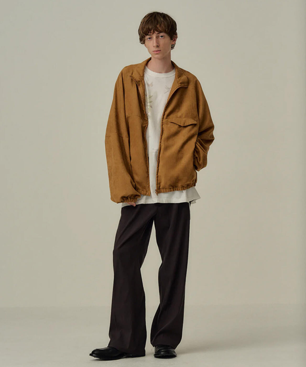 ANCELLM/アンセルム/VEAGAN SUDE KIMONO BLOUSON