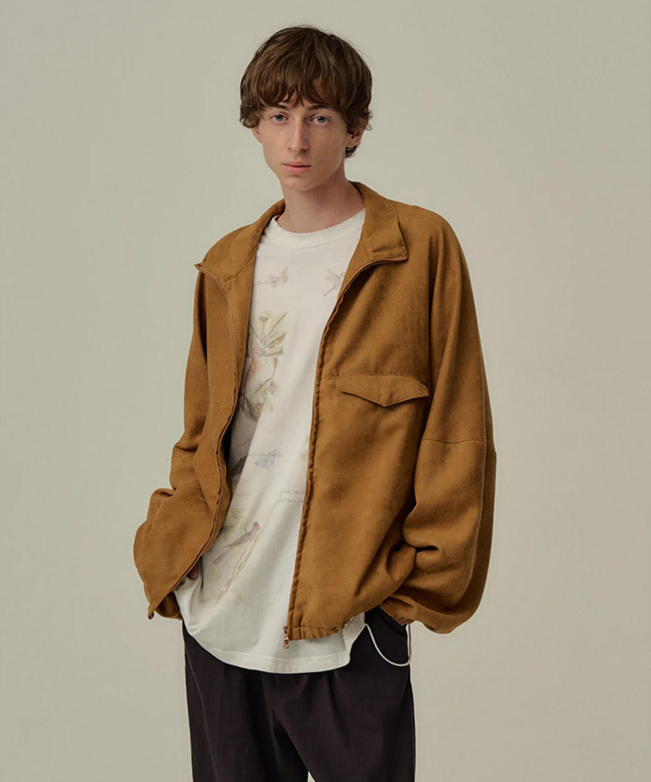 ANCELLM/アンセルム/VEAGAN SUDE KIMONO BLOUSON