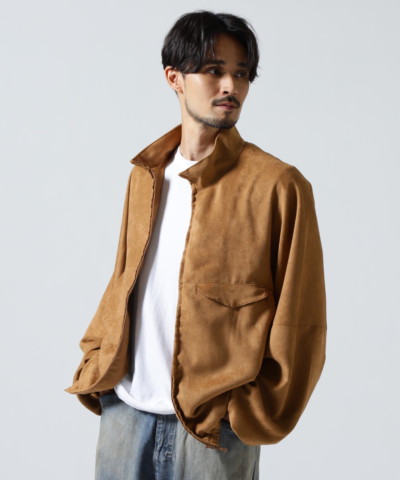 ANCELLM/アンセルム/VEAGAN SUDE KIMONO BLOUSON