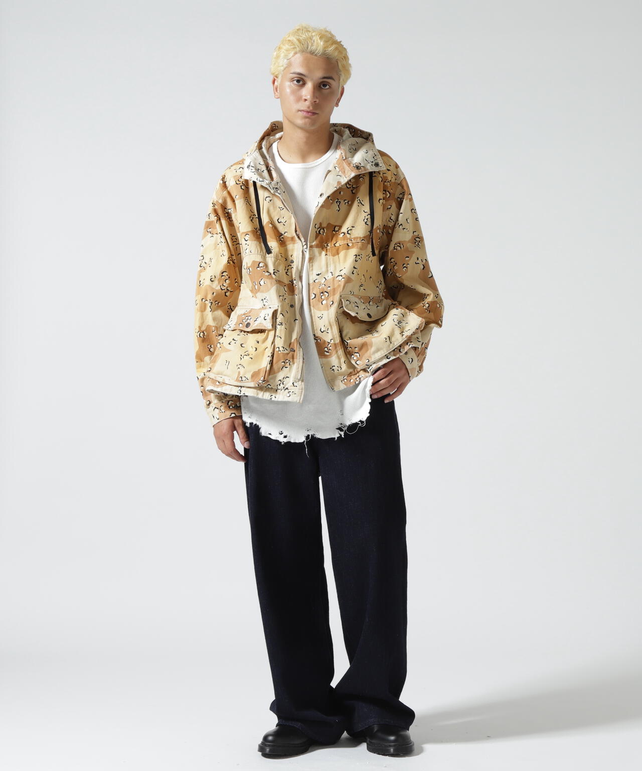 ANCELLM/アンセルム/CAMO ZIPUP HOODIE