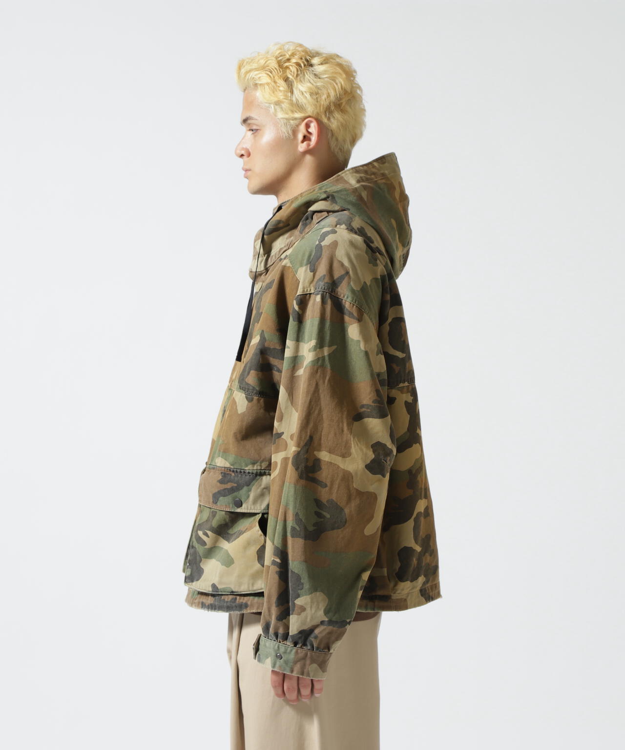 ANCELLM/アンセルム/CAMO ZIPUP HOODIE
