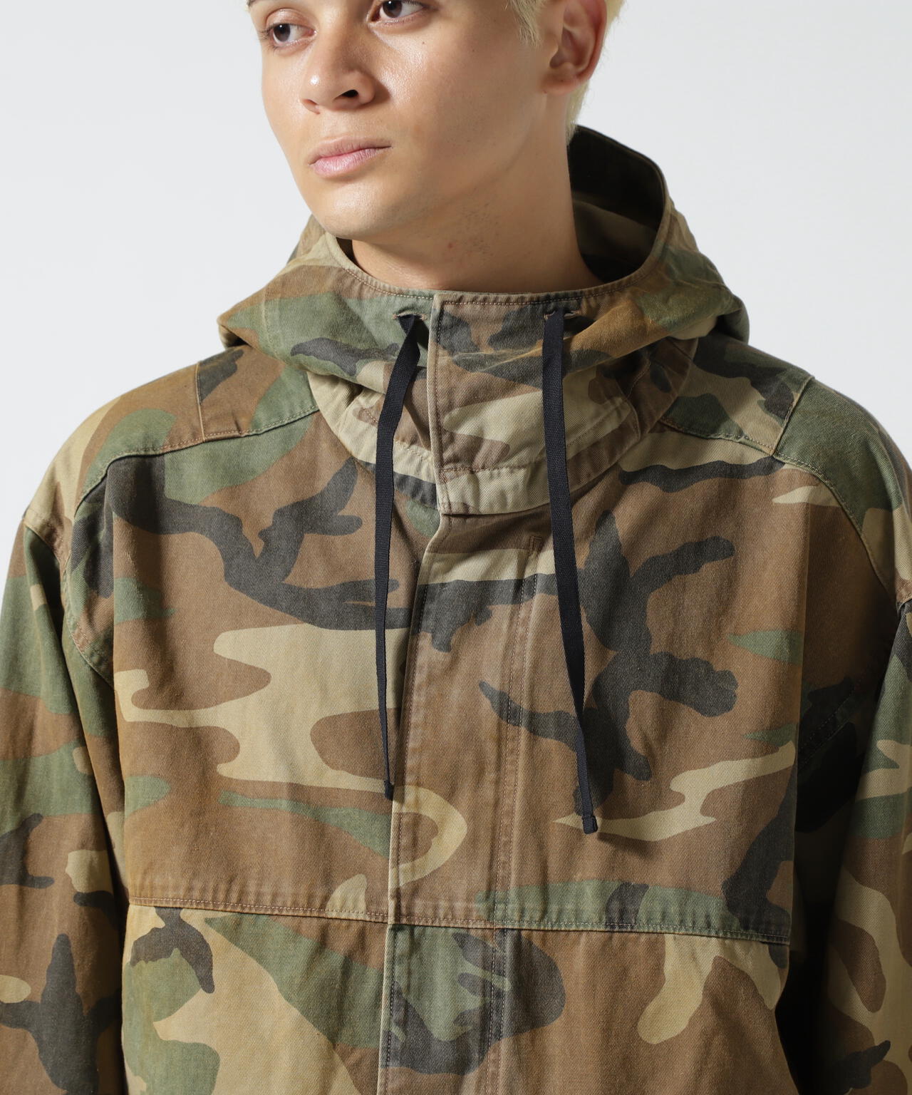 ANCELLM/アンセルム/CAMO ZIPUP HOODIE