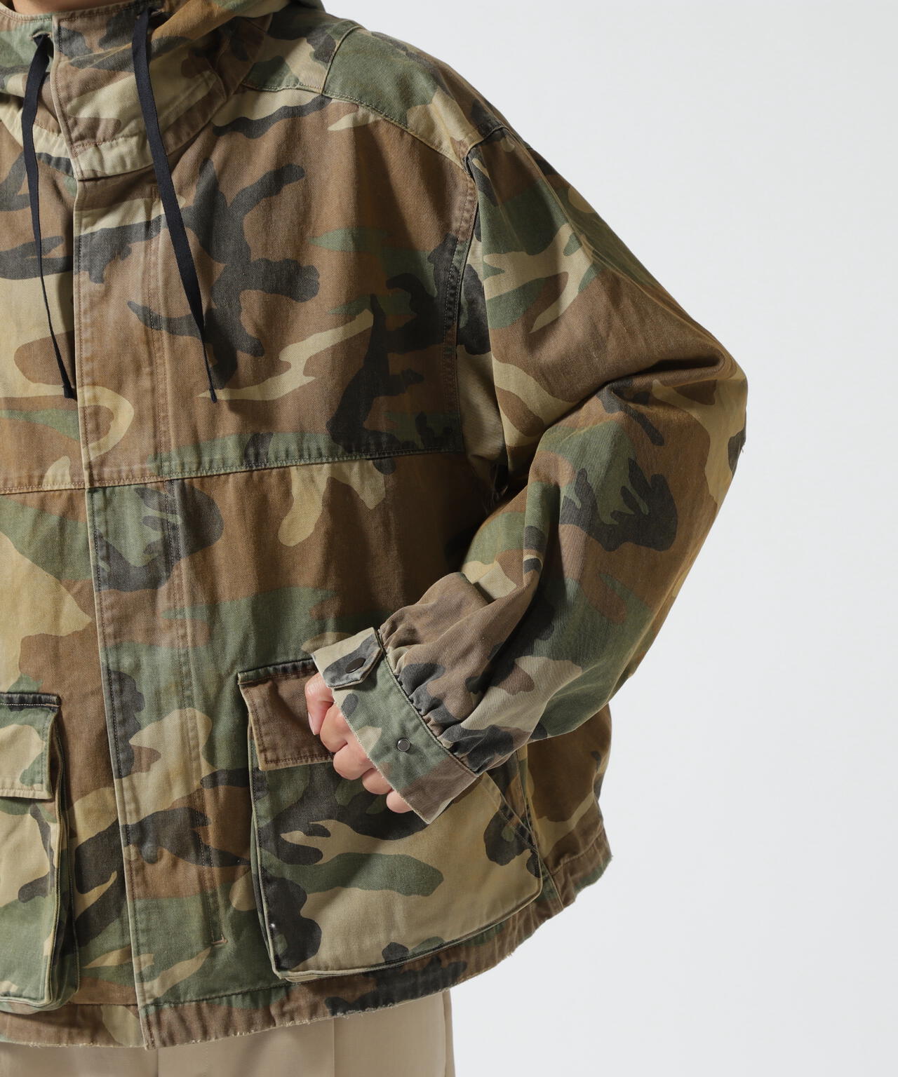 ANCELLM/アンセルム/CAMO ZIPUP HOODIE