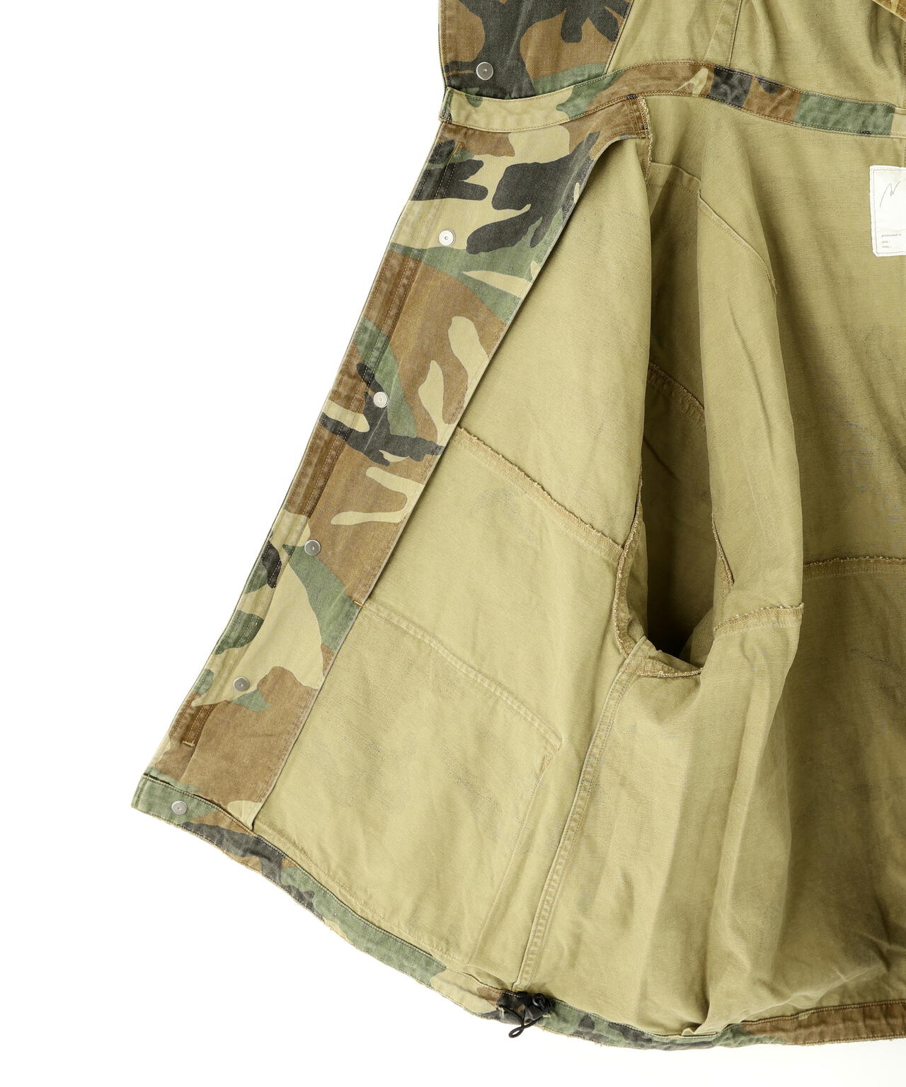 ANCELLM/アンセルム/CAMO ZIPUP HOODIE