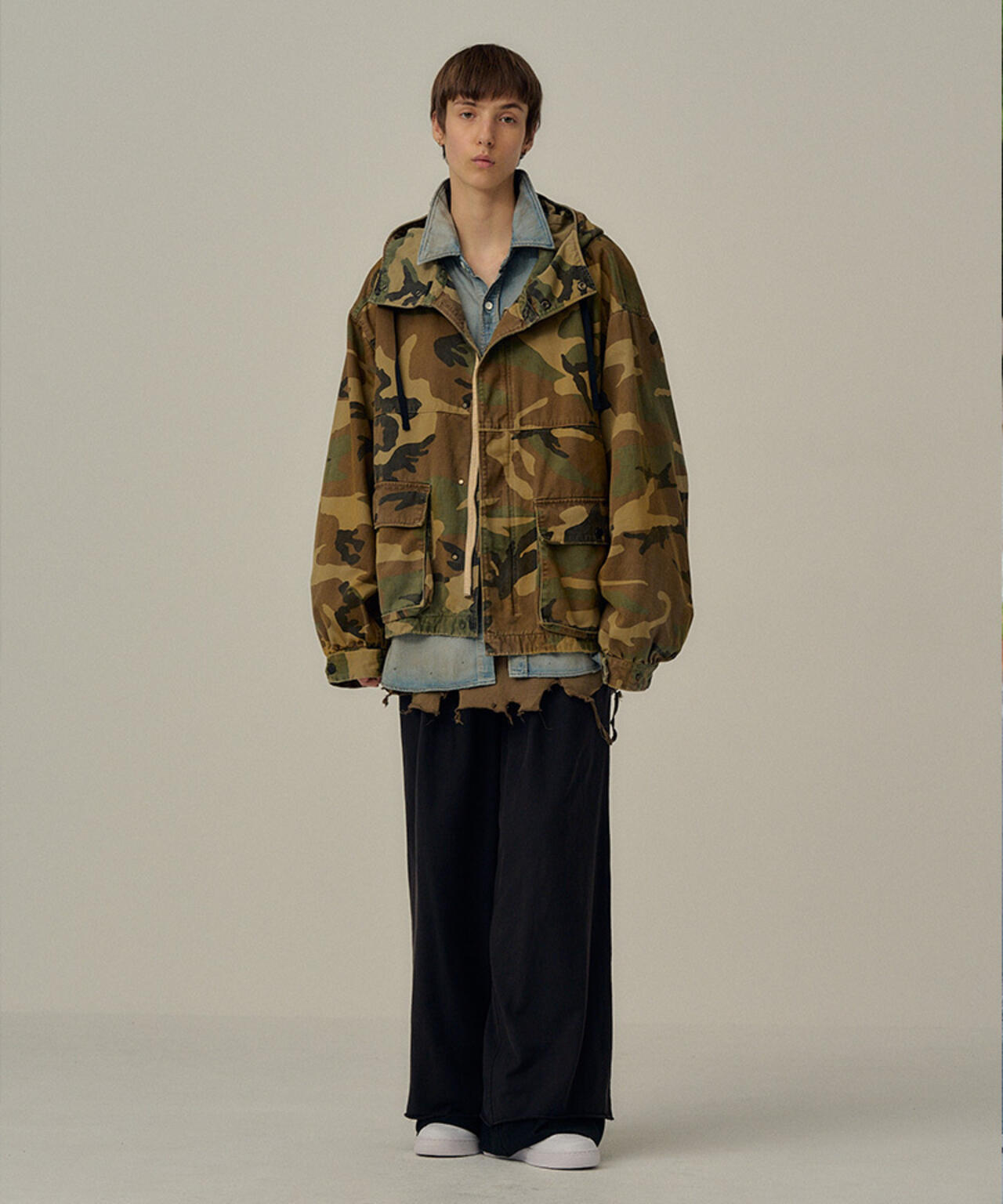 ANCELLM/アンセルム/CAMO ZIPUP HOODIE