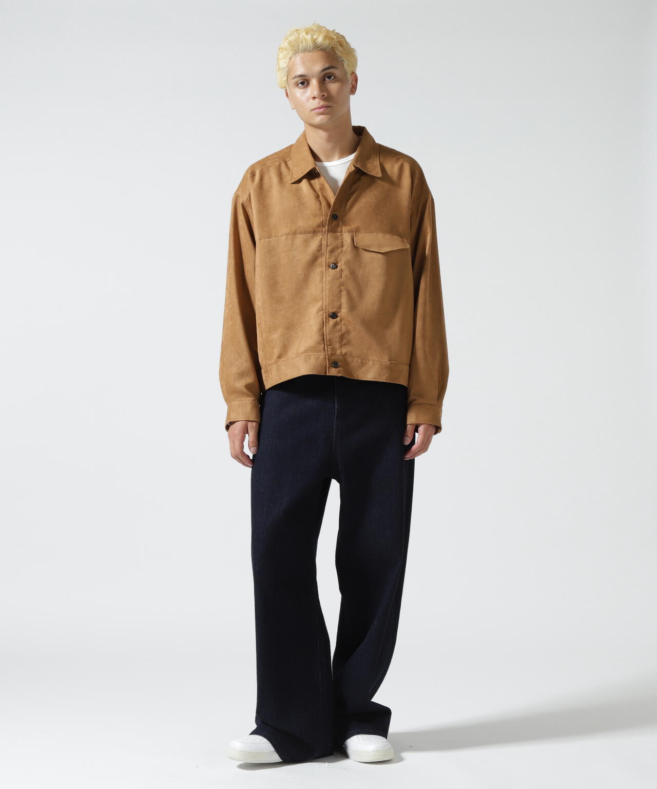 ANCELLM/アンセルム/VEAGAN SUEDE WORK SHIRT