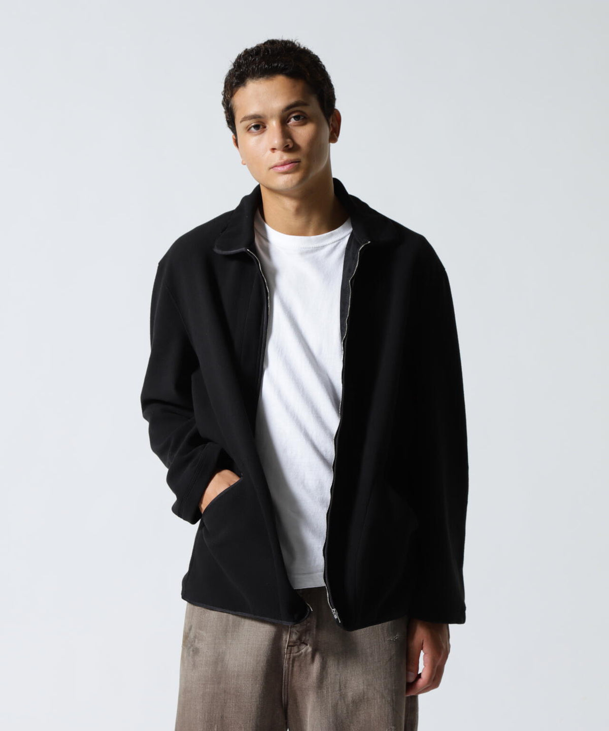 FOUNDOUR/ファウンダ/FLEECE ZIP BLOUSON