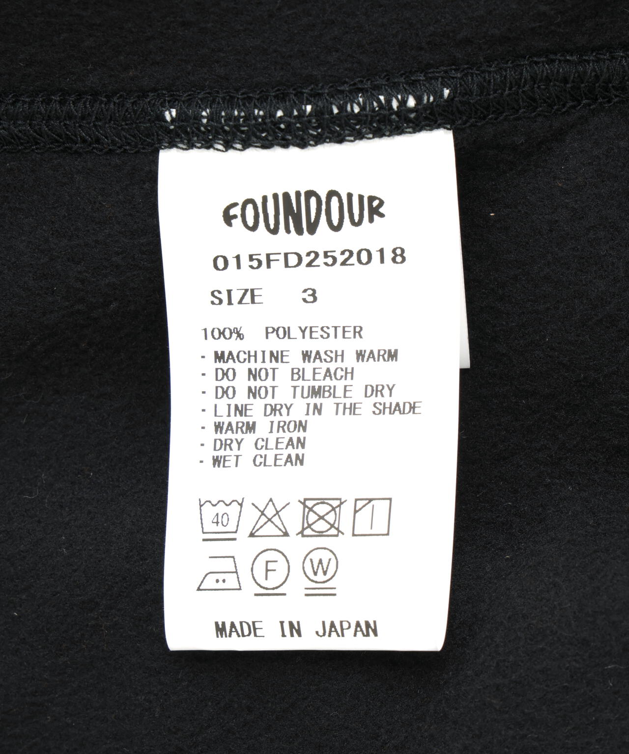 FOUNDOUR/ファウンダ/FLEECE ZIP BLOUSON