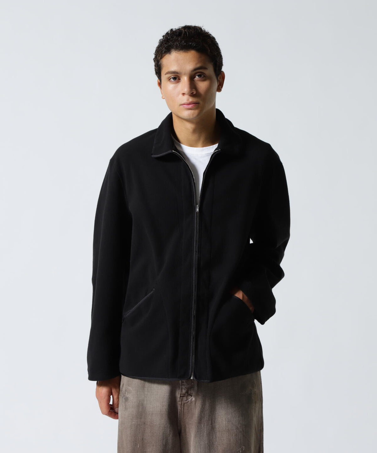 FOUNDOUR/ファウンダ/FLEECE ZIP BLOUSON