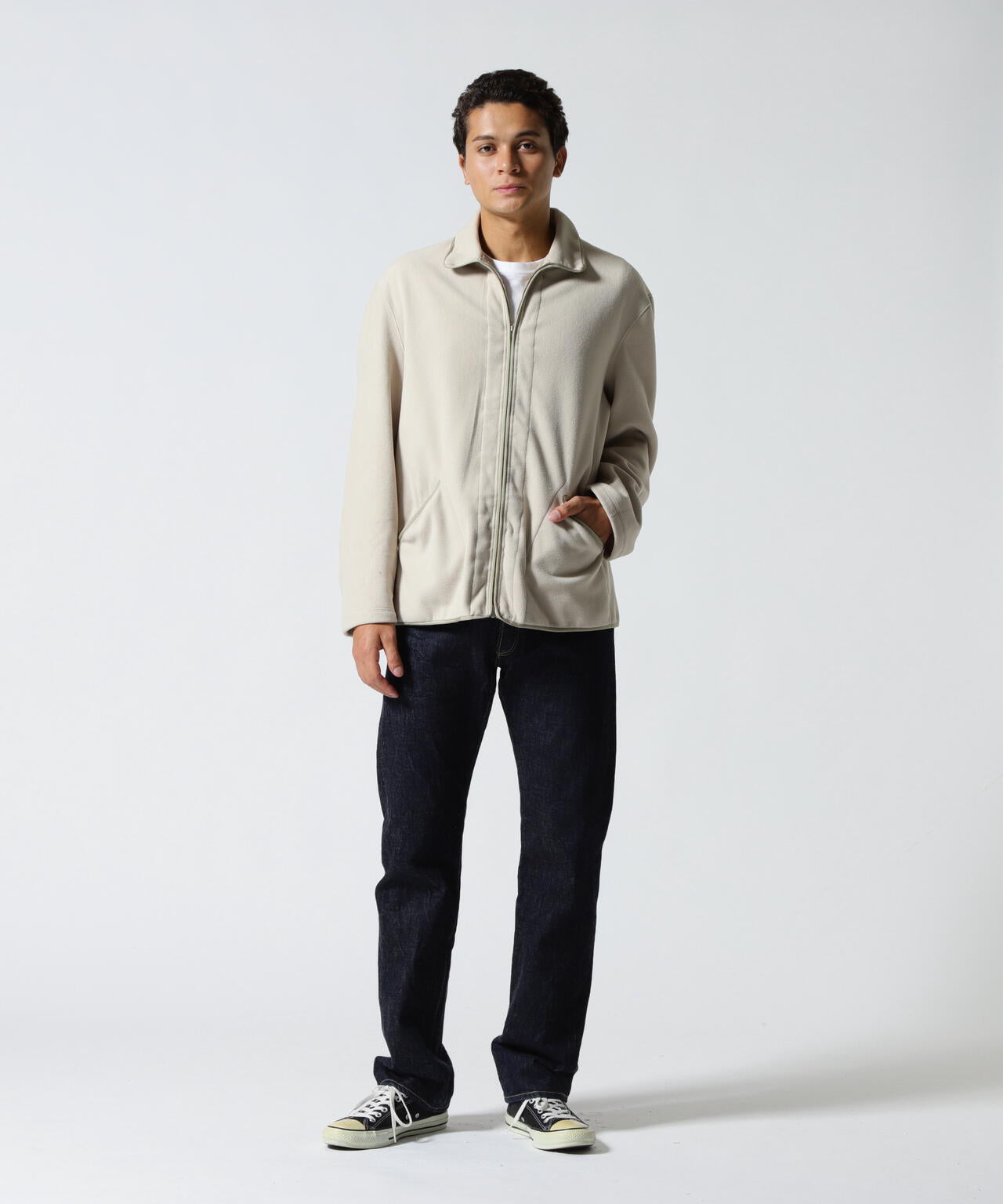FOUNDOUR/ファウンダ/FLEECE ZIP BLOUSON