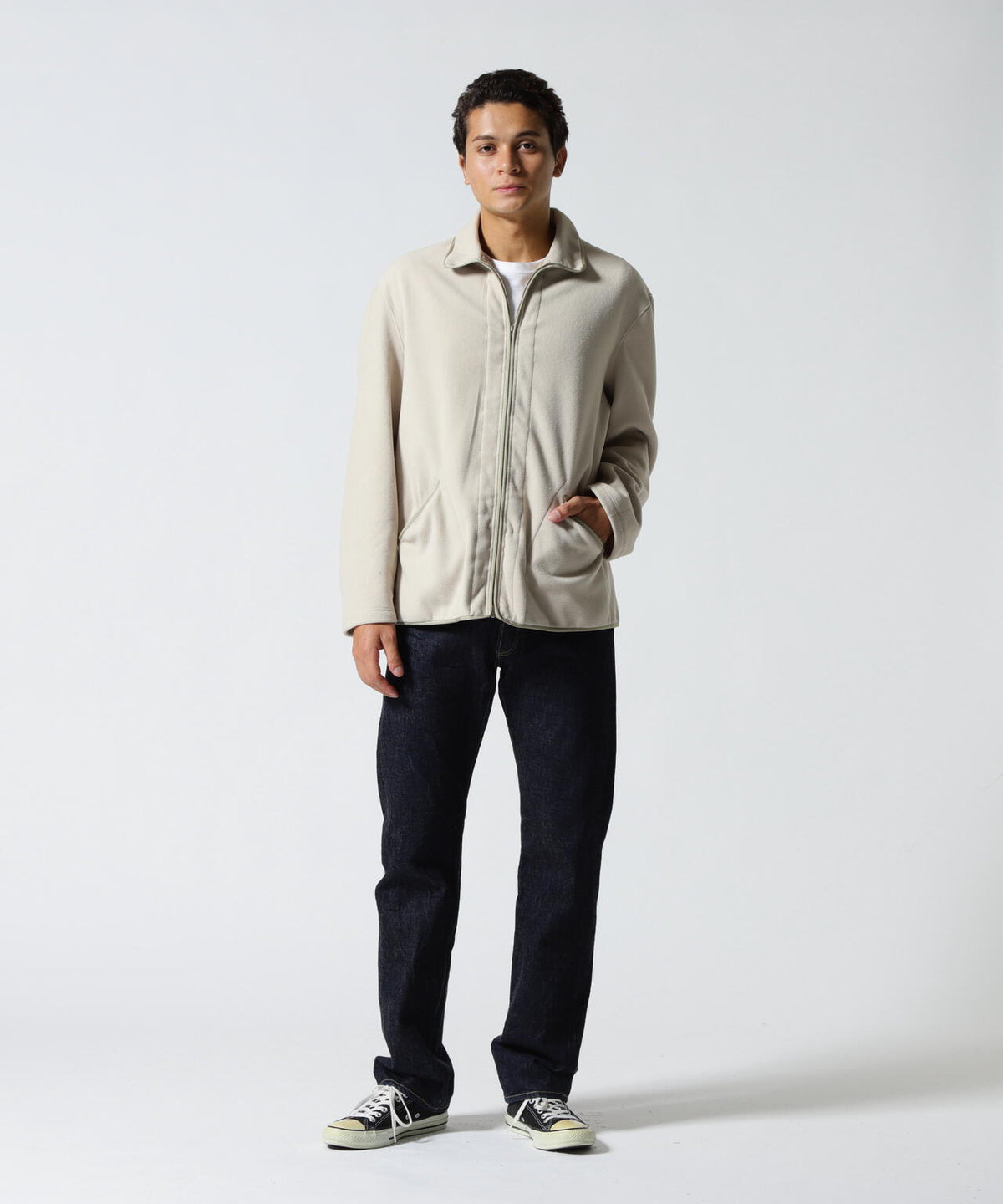 FOUNDOUR/ファウンダ/FLEECE ZIP BLOUSON