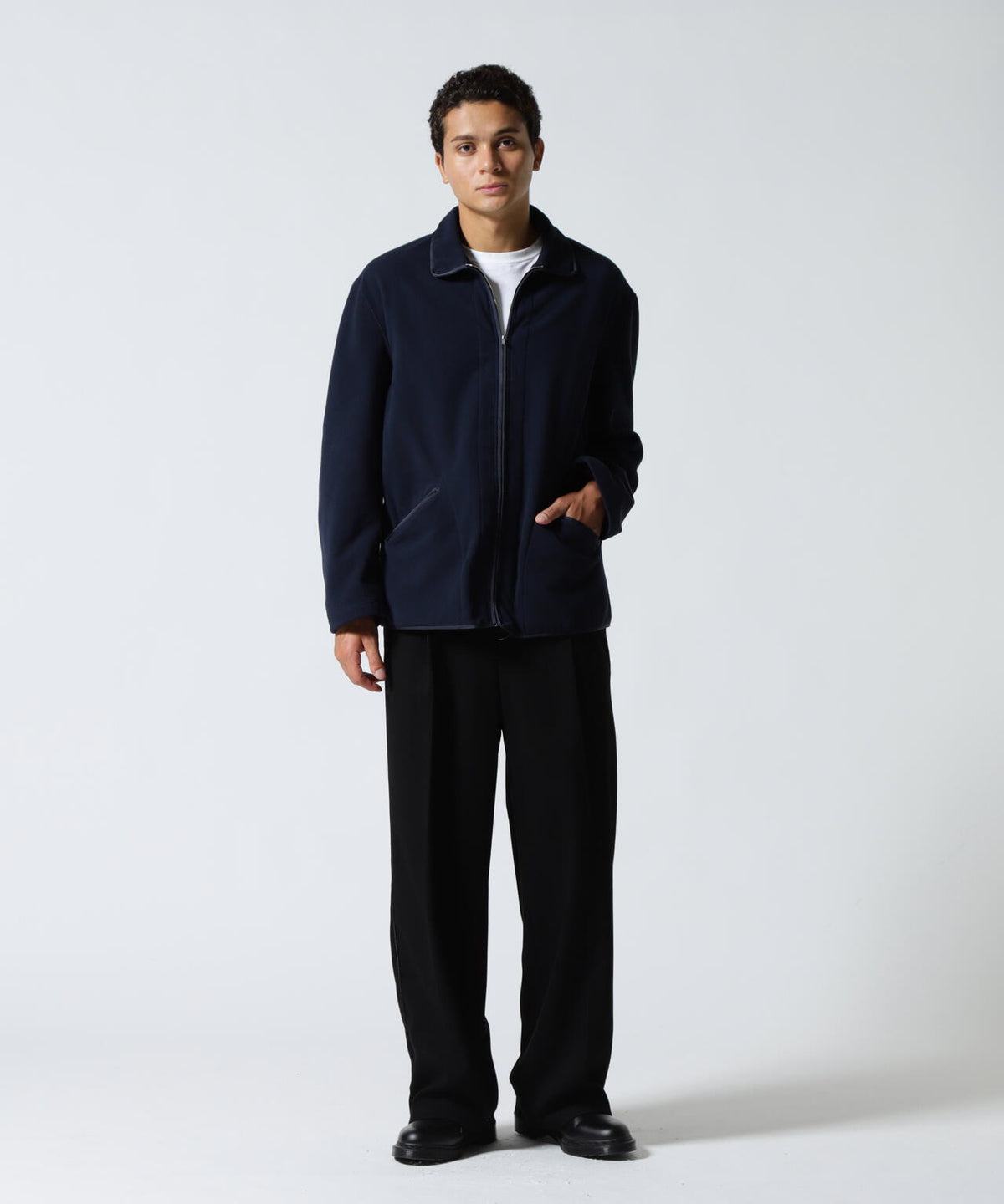 FOUNDOUR/ファウンダ/FLEECE ZIP BLOUSON