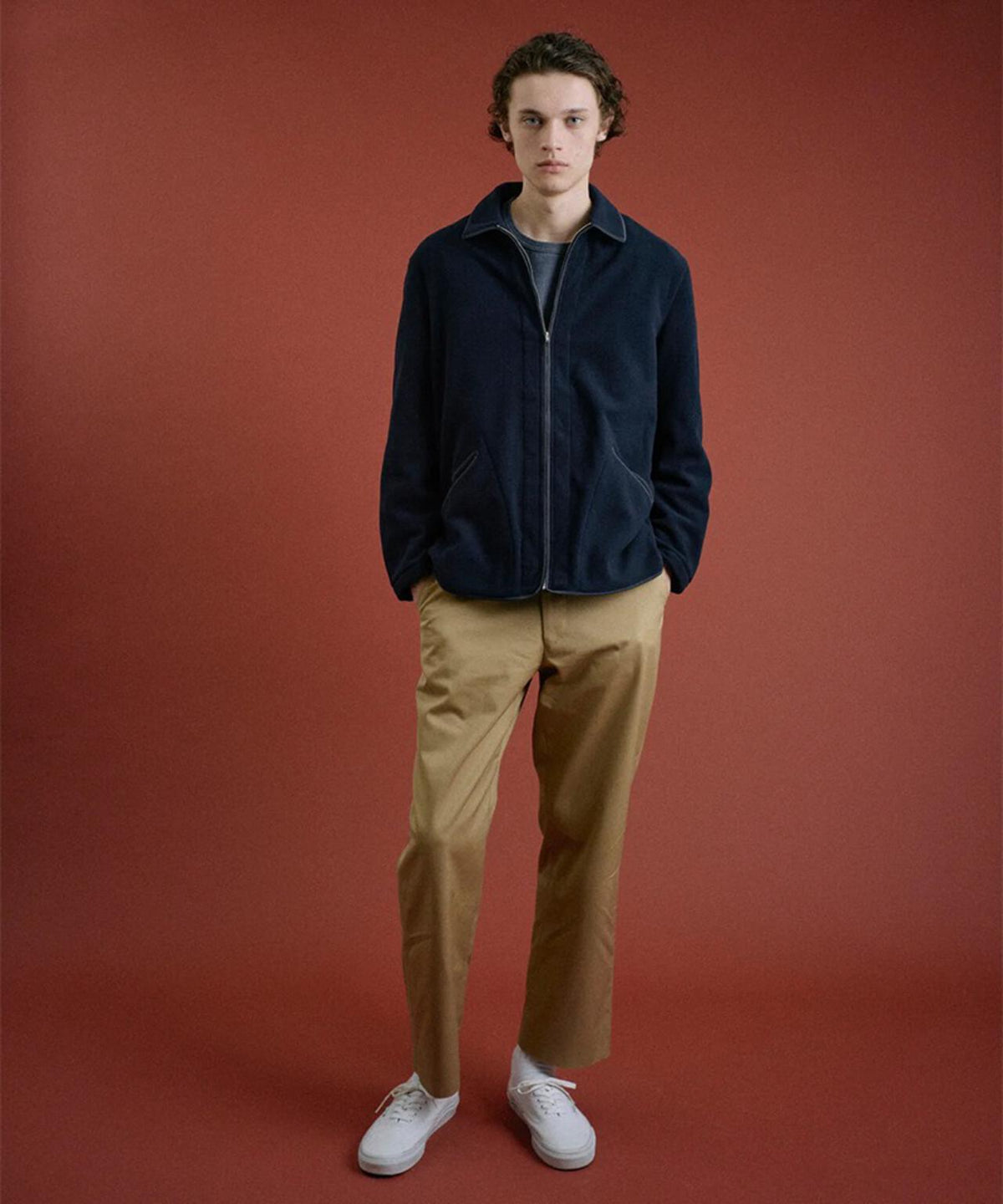 FOUNDOUR/ファウンダ/FLEECE ZIP BLOUSON