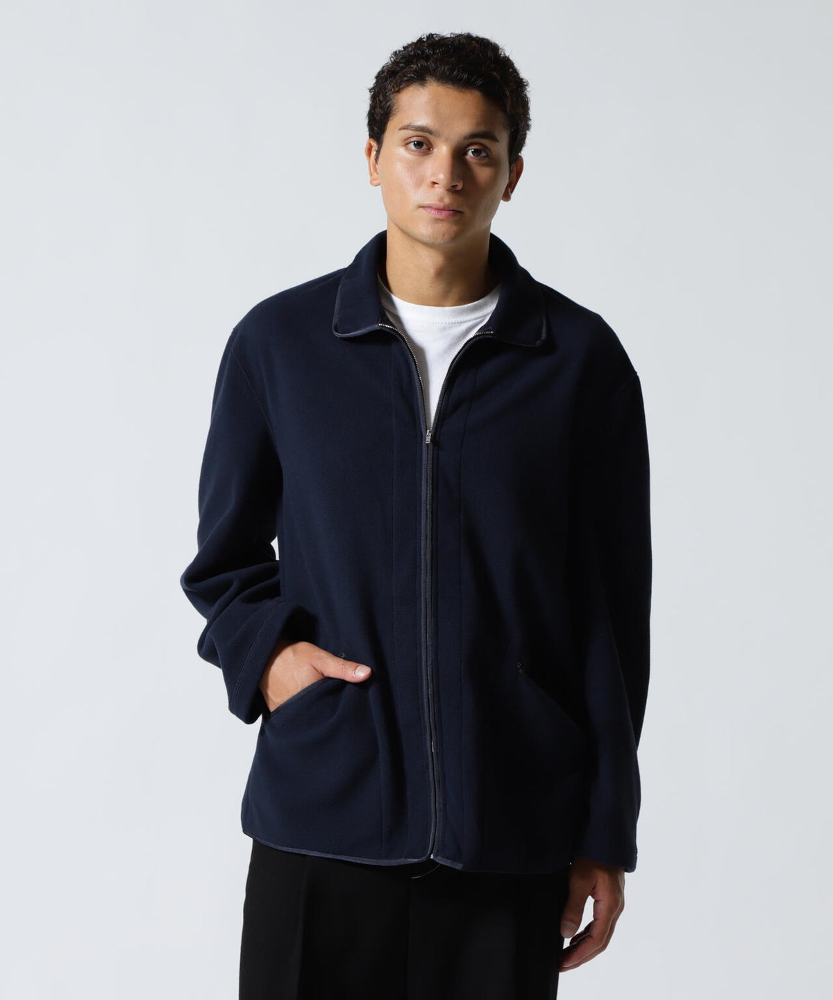 FOUNDOUR/ファウンダ/FLEECE ZIP BLOUSON