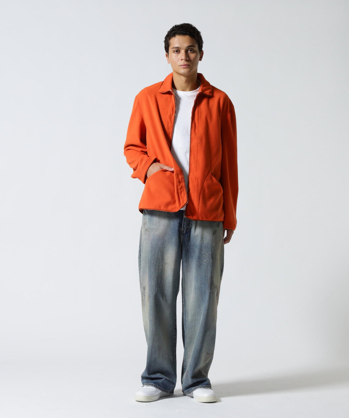 FOUNDOUR/ファウンダ/FLEECE ZIP BLOUSON
