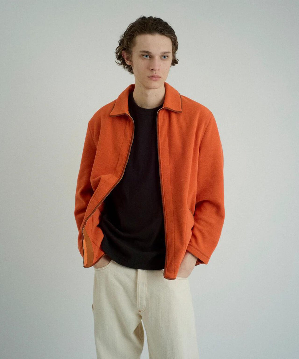 FOUNDOUR/ファウンダ/FLEECE ZIP BLOUSON