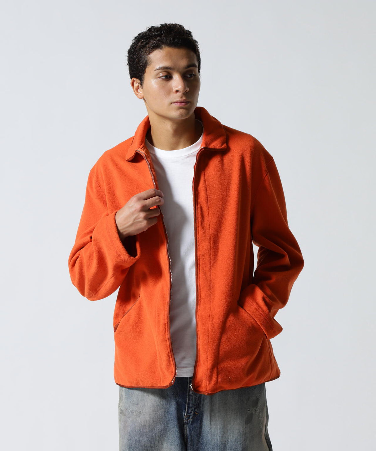 FOUNDOUR/ファウンダ/FLEECE ZIP BLOUSON