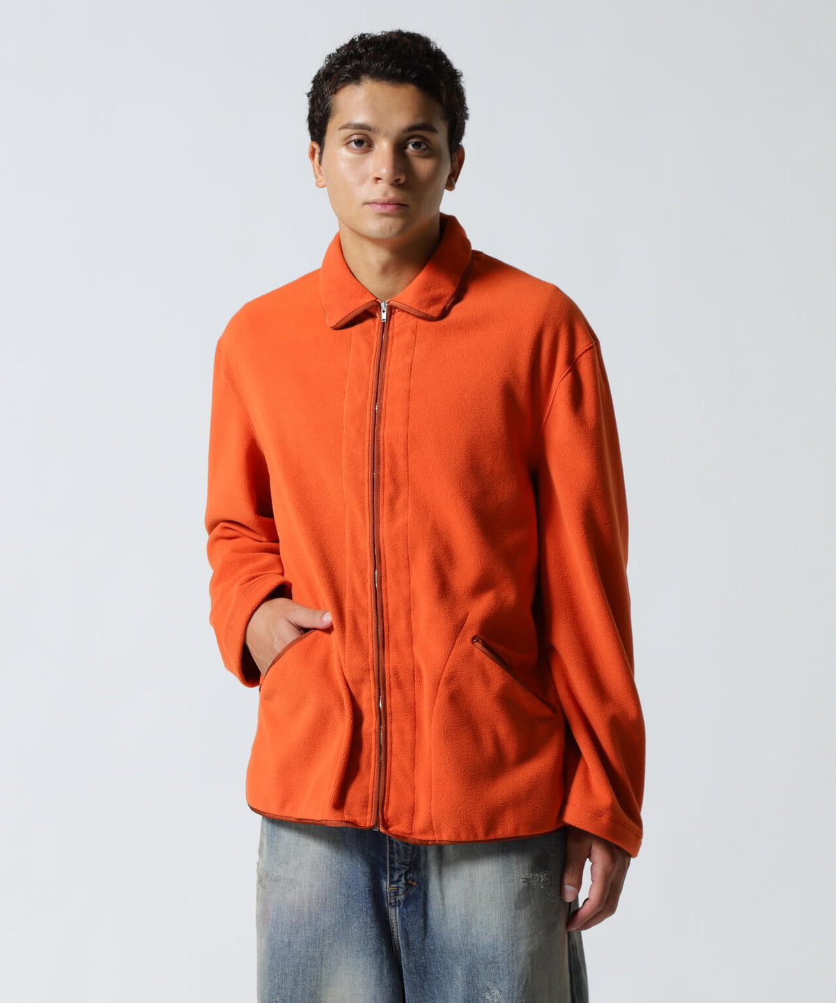 FOUNDOUR/ファウンダ/FLEECE ZIP BLOUSON