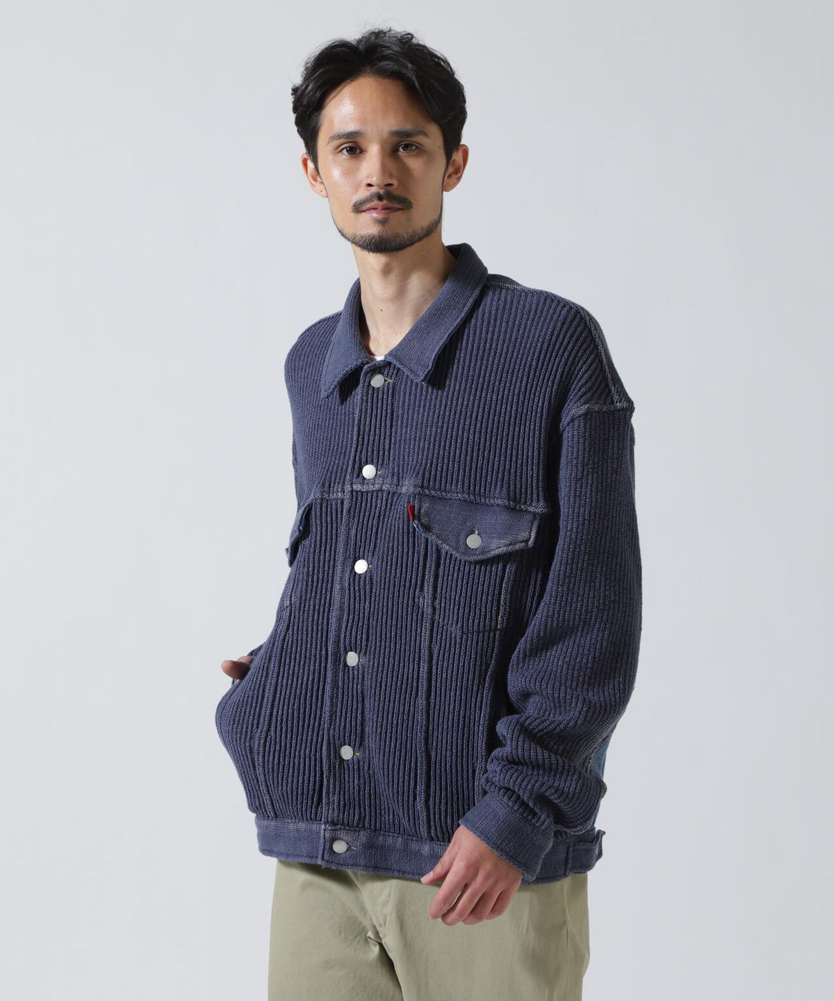 YOKE×吾亦紅/ヨーク×ワレモコウ/CONNECTED KNIT DENIM TRUCKER JACKET EXCLUSIVE/吾亦紅別注