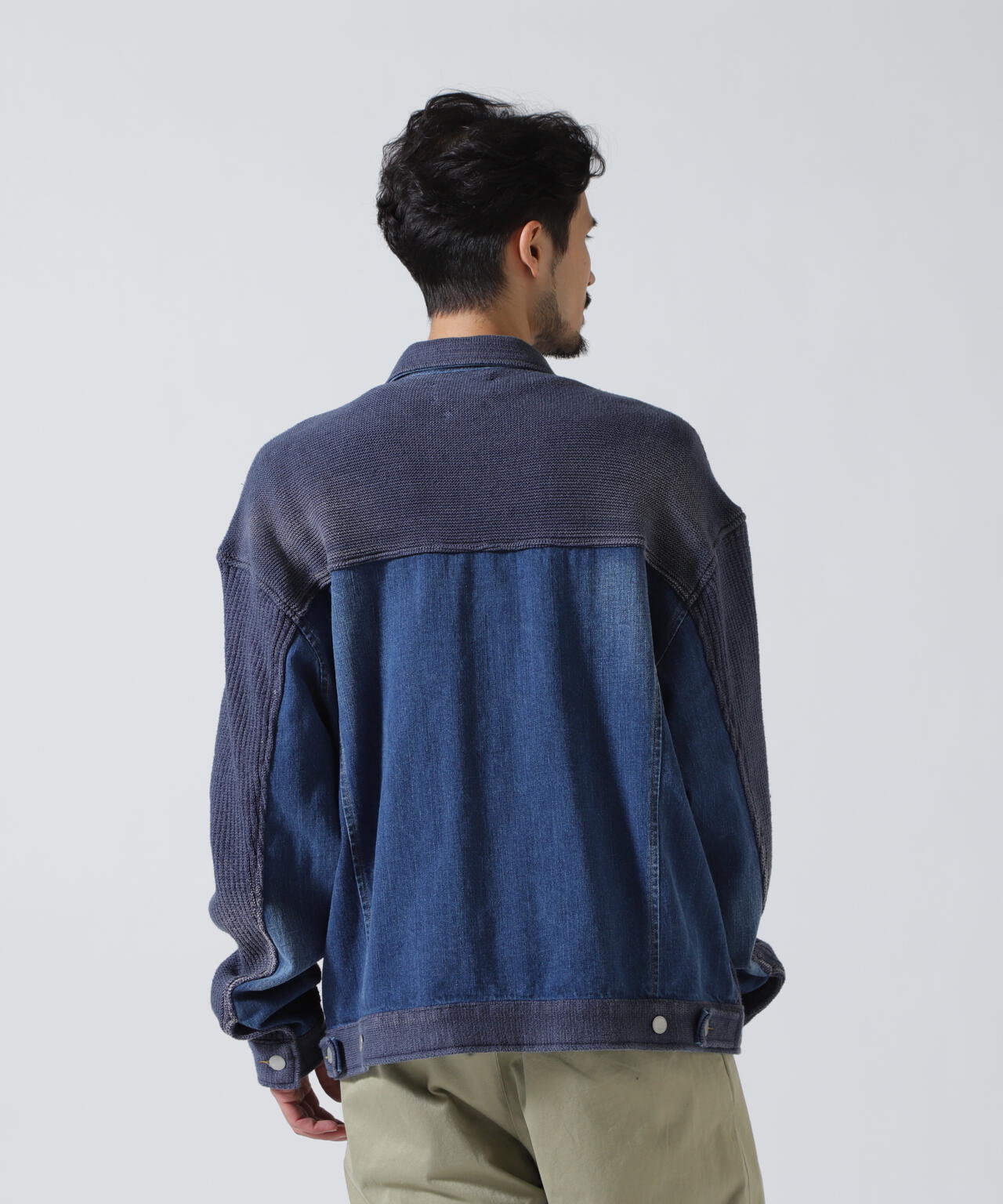 YOKE×吾亦紅/ヨーク×ワレモコウ/CONNECTED KNIT DENIM TRUCKER JACKET EXCLUSIVE/吾亦紅別注