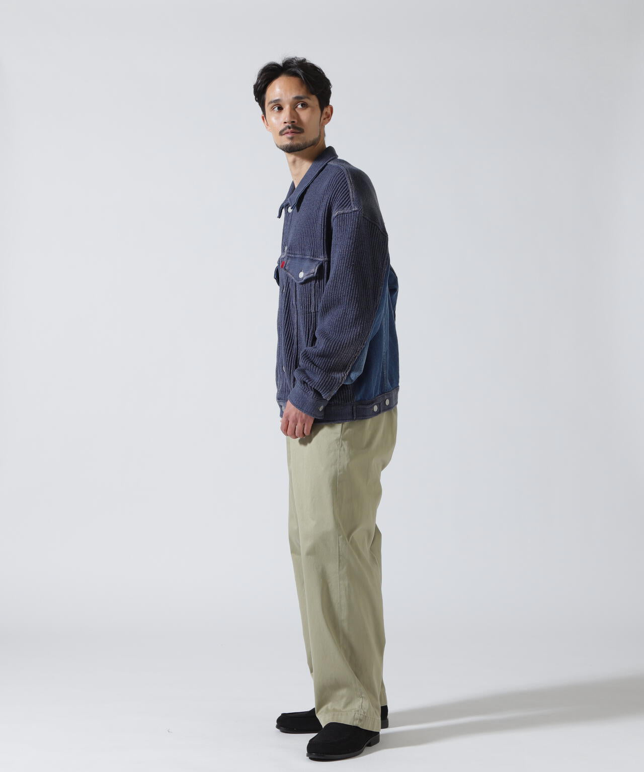 YOKE×吾亦紅/ヨーク×ワレモコウ/CONNECTED KNIT DENIM TRUCKER JACKET EXCLUSIVE/吾亦紅別注