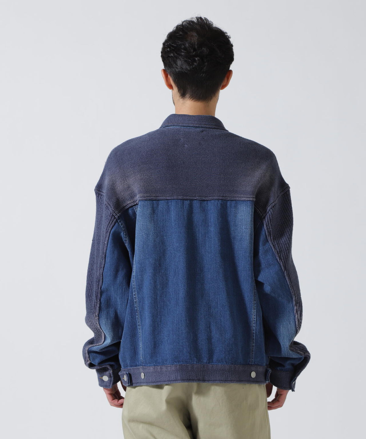 YOKE×吾亦紅/ヨーク×ワレモコウ/CONNECTED KNIT DENIM TRUCKER JACKET EXCLUSIVE/吾亦紅別注