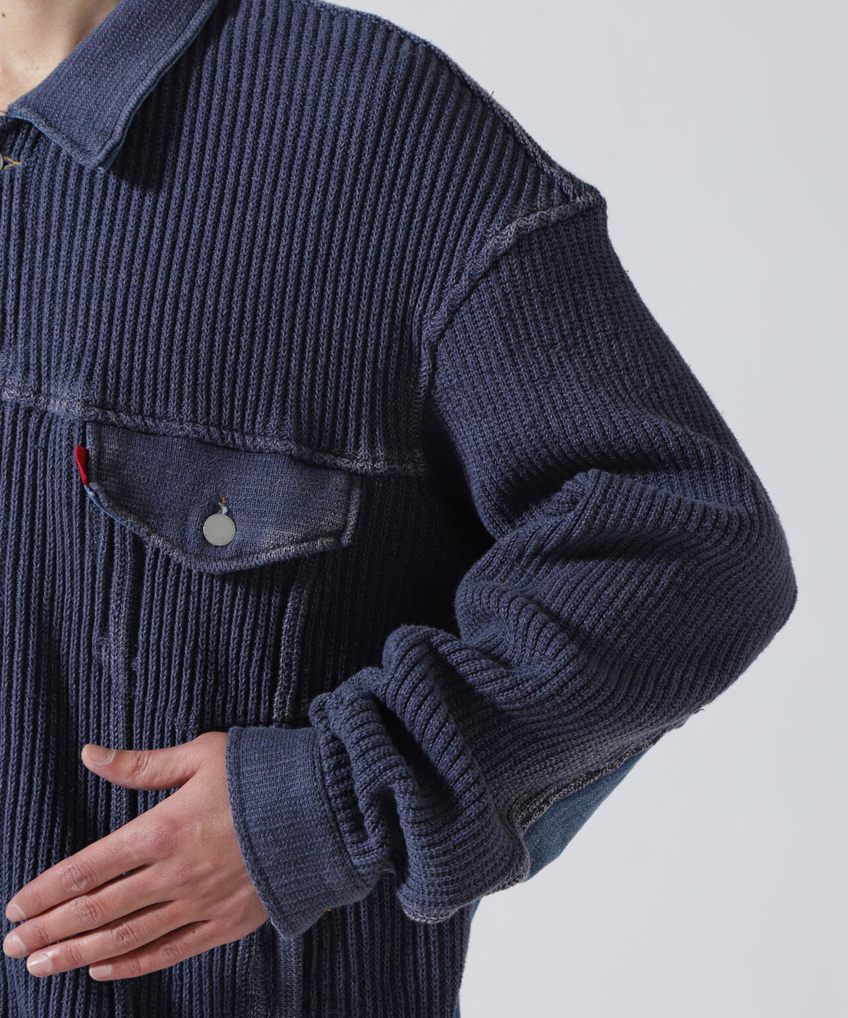 YOKE×吾亦紅/ヨーク×ワレモコウ/CONNECTED KNIT DENIM TRUCKER JACKET EXCLUSIVE/吾亦紅別注