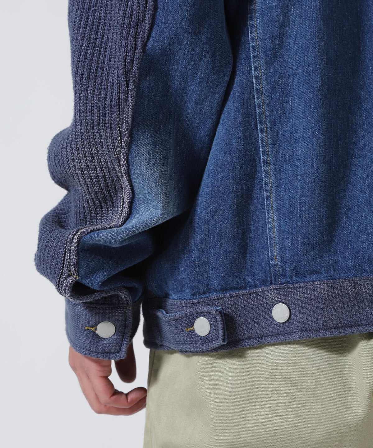 YOKE×吾亦紅/ヨーク×ワレモコウ/CONNECTED KNIT DENIM TRUCKER JACKET EXCLUSIVE/吾亦紅別注