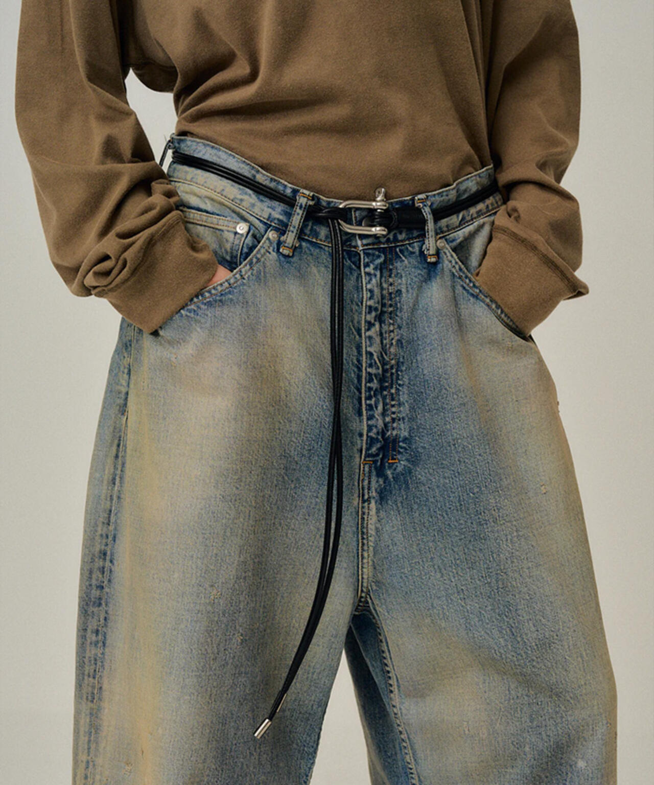 ANCELLM/アンセルム/LEATHER ROPE BELT