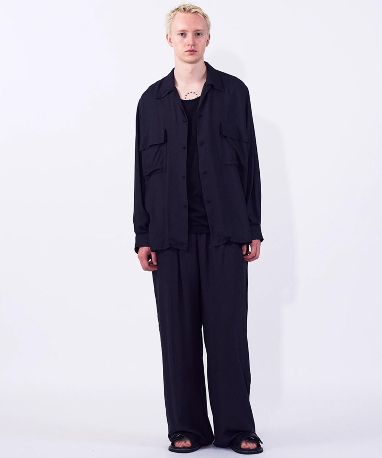 YOKE/ヨーク/Modal Twill Front Flat 1pleated Easy Trousers/YK26SS01216P