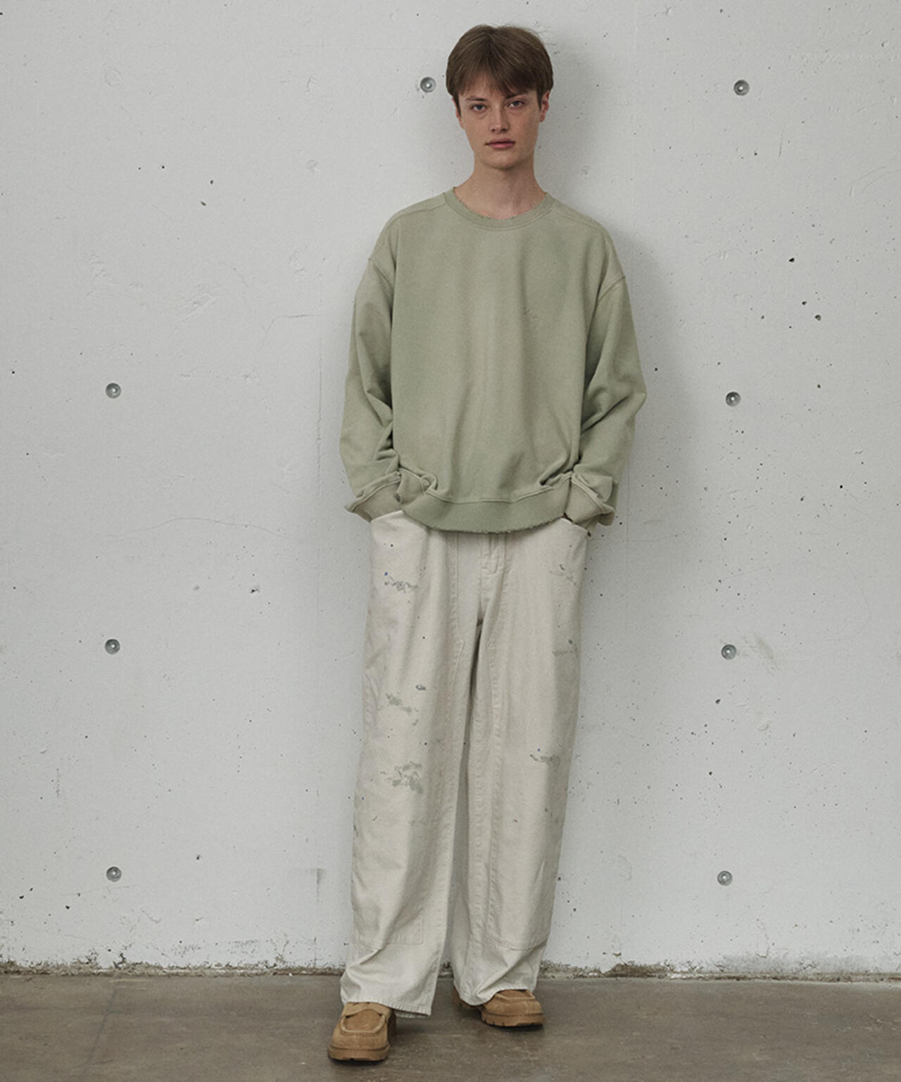 ANCELLM/アンセルム/C/R DUCK DOUBLEKNEE PANTS/ANC-PT112