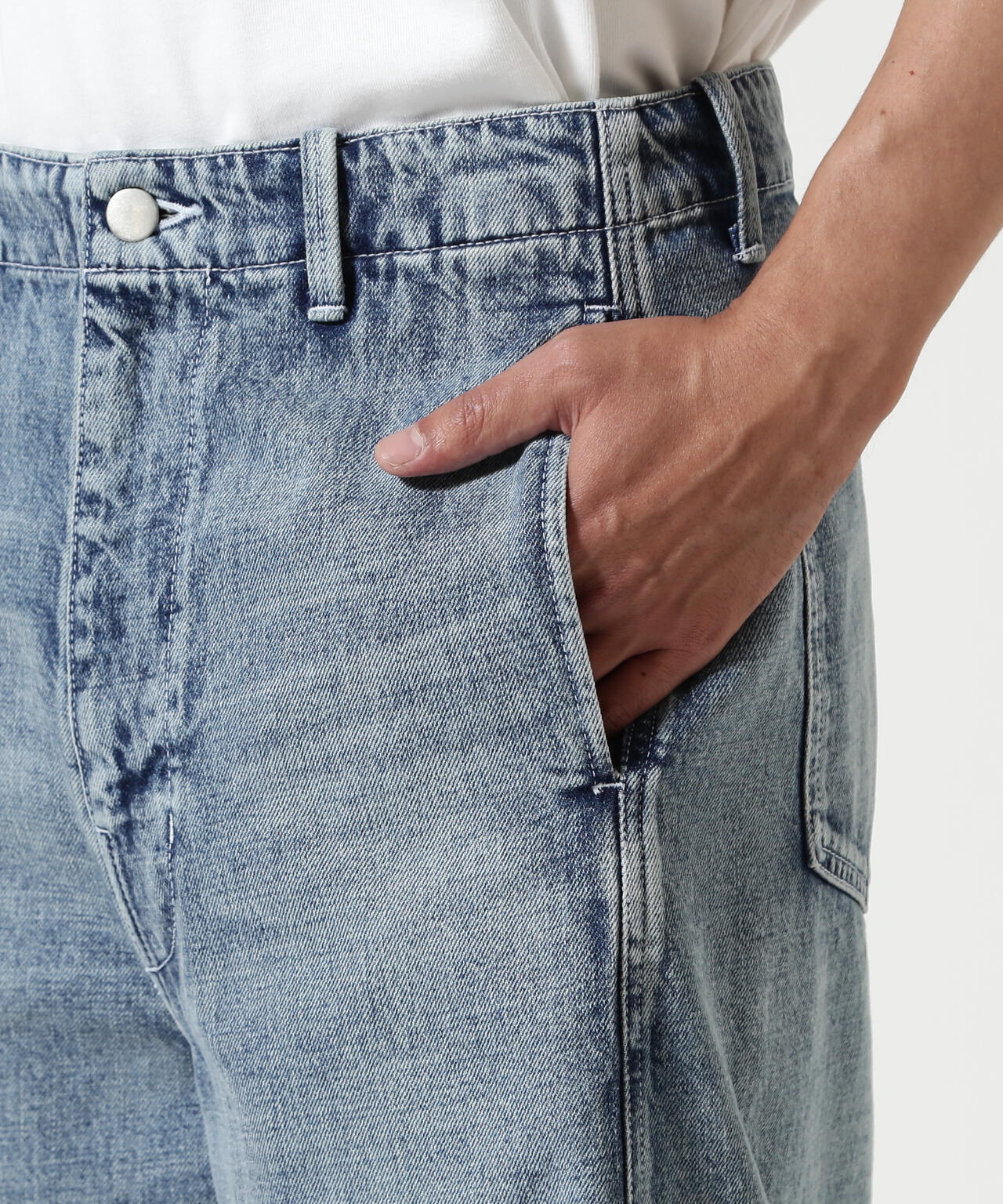 Toironier/トワロニエ/Draping Denim Trousers