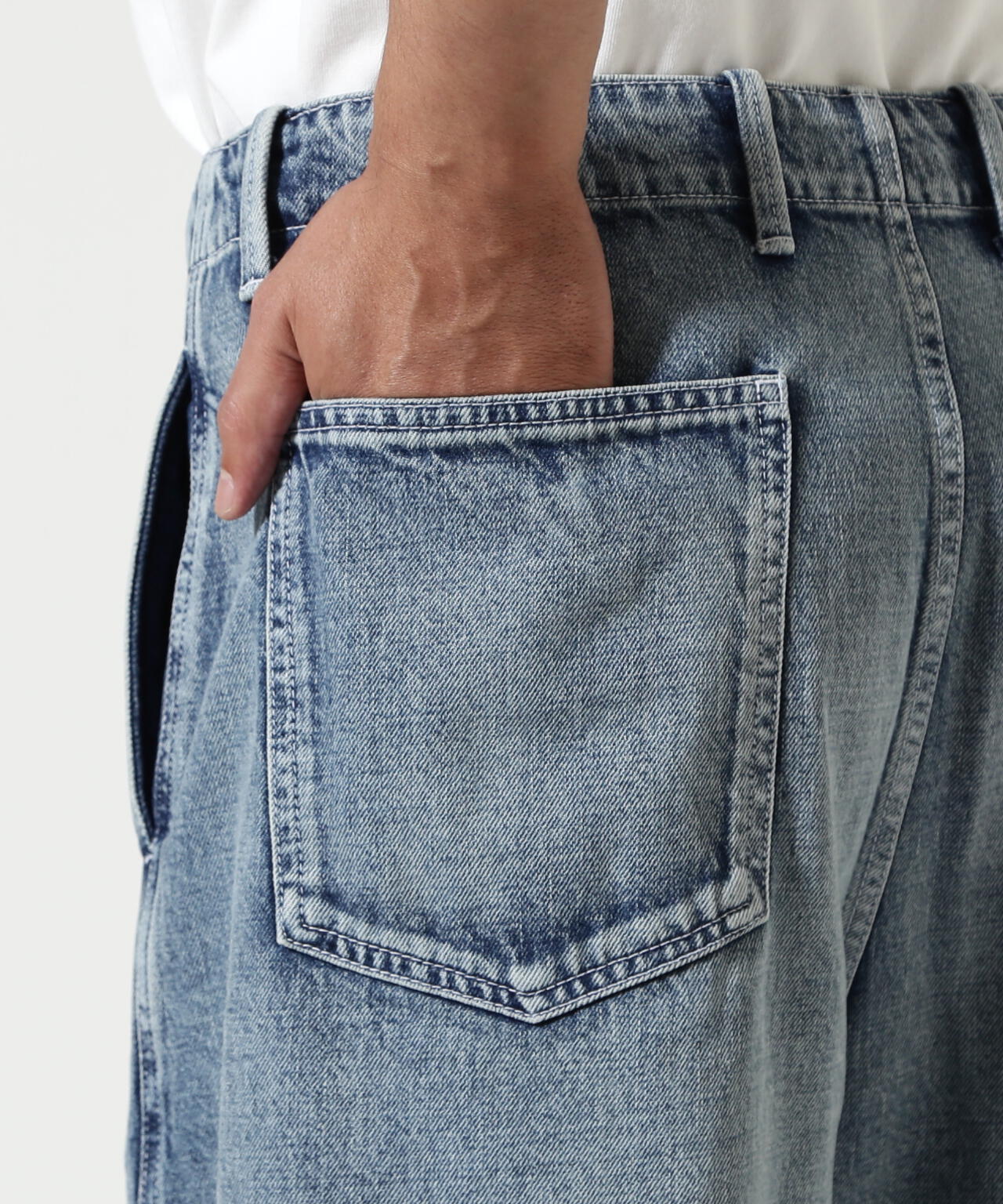 Toironier/トワロニエ/Draping Denim Trousers