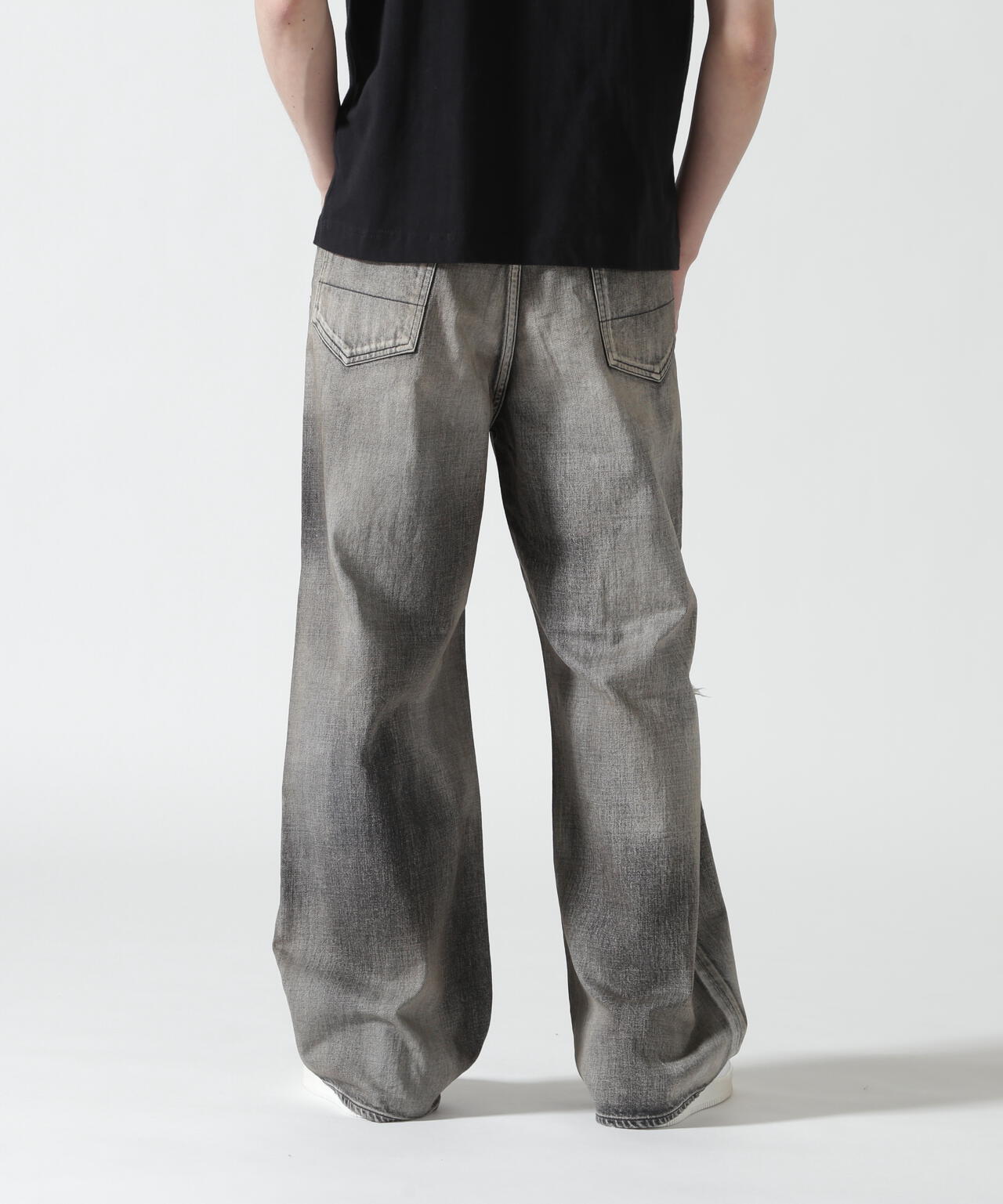 ANCELLM/アンセルム/CRASH MIDDLE STRAIGHT 5P DENIM/ANC-PT121-B