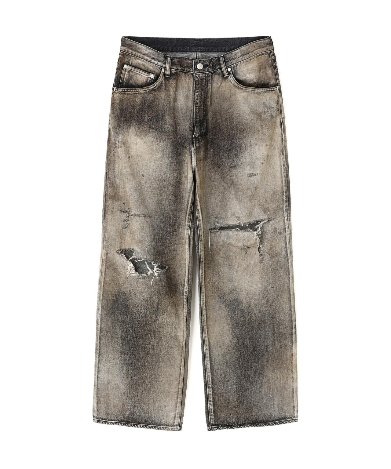 ANCELLM/アンセルム/CRASH MIDDLE STRAIGHT 5P DENIM/ANC-PT121-B