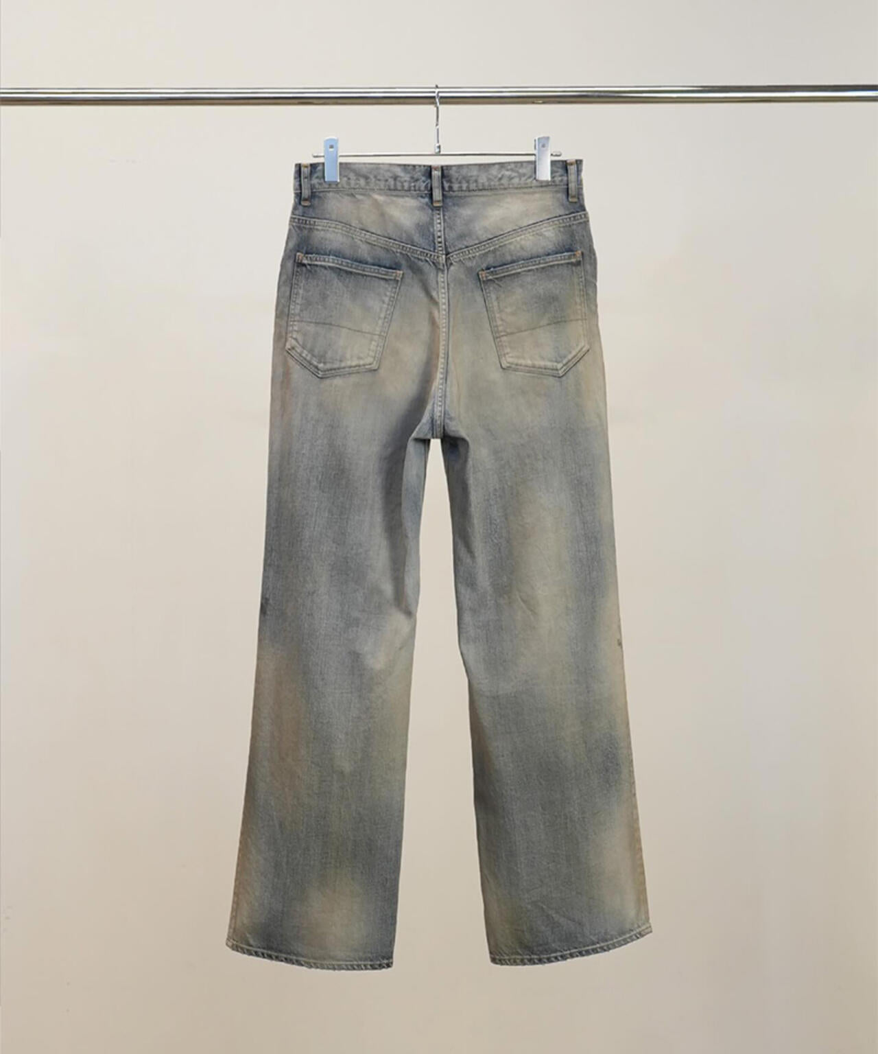 ANCELLM/アンセルム/CRASH MIDDLE STRAIGHT 5P DENIM/ANC-PT121-B