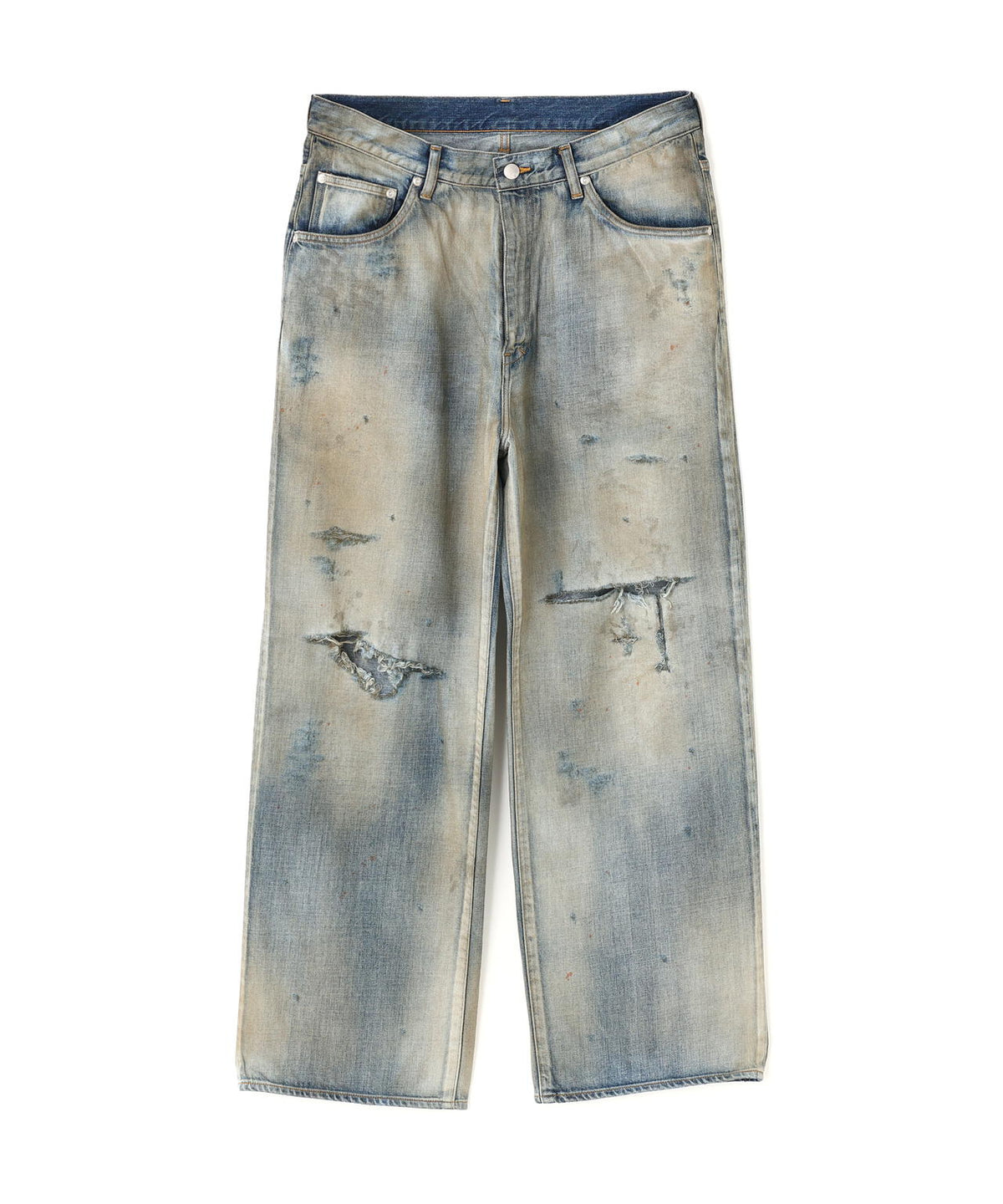 ANCELLM/アンセルム/CRASH MIDDLE STRAIGHT 5P DENIM/ANC-PT121-B