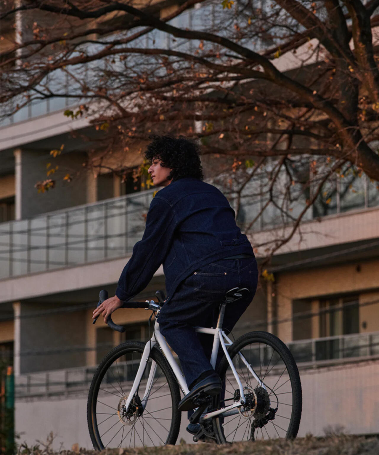 FOUNDOUR/ファウンダ/LOOSELY WOVEN DENIM WORKPT