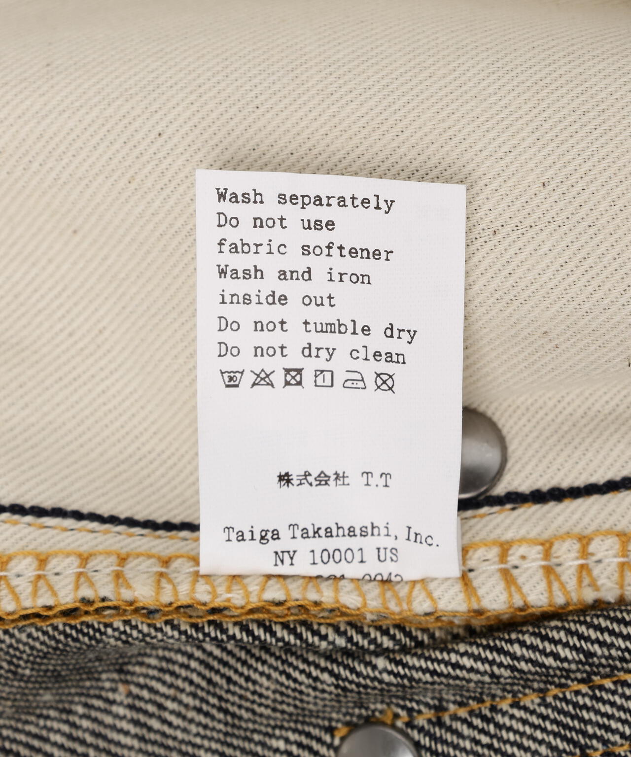 T.T/ティーティー/Lot.704 Denim Trousers C1920s/TAIGA TAKAHASHI/タイガタカハシ