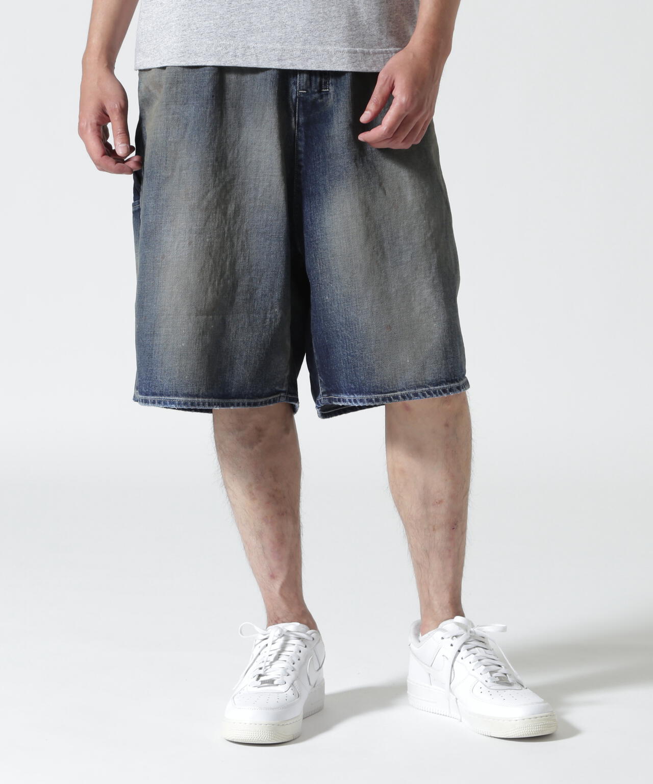 ANCELLM/アンセルム/DENIM PAINTER SHORTS/ANC-PT149-A