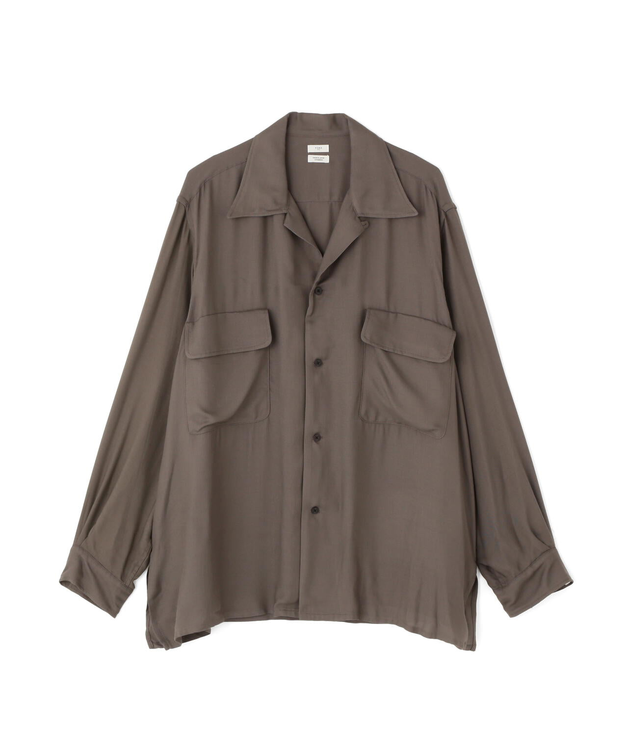 YOKE/ヨーク/Modal Twill Double Pocket Open Collar Shirt/YK26SS01215SH