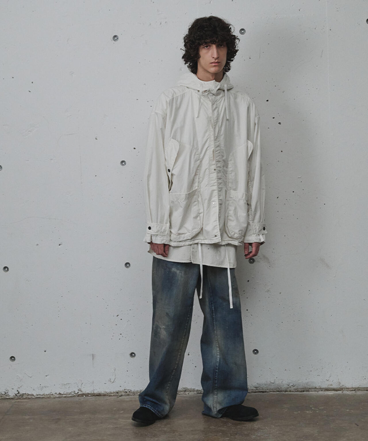 ANCELLM/アンセルム/HOODED FIELD SHIRT JACKET/ANC-SH91