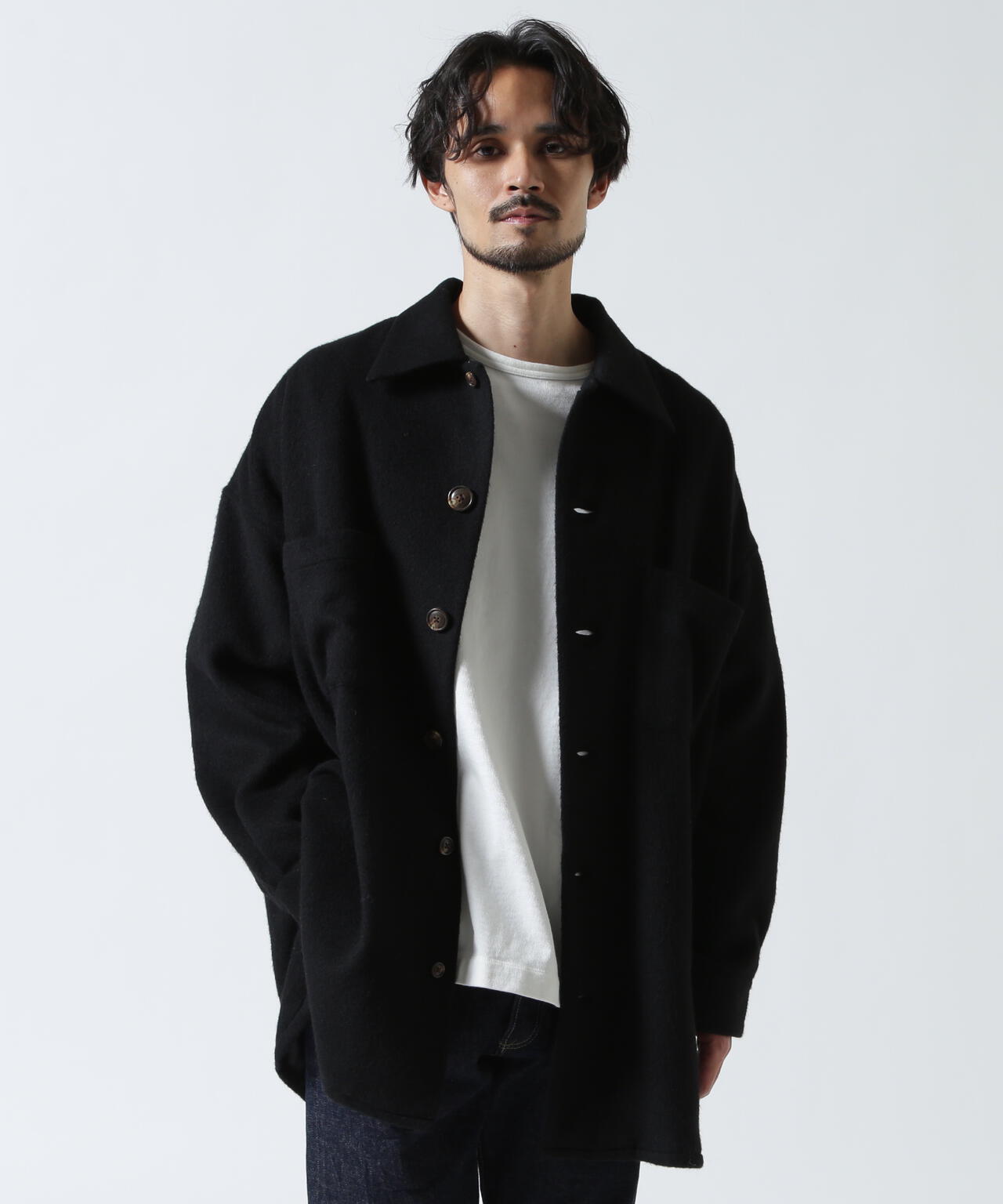 Toironier/トワロニエ/WOOL OVER SHIRTS
