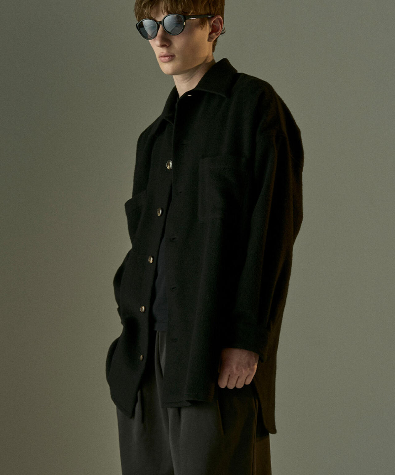 Toironier/トワロニエ/WOOL OVER SHIRTS
