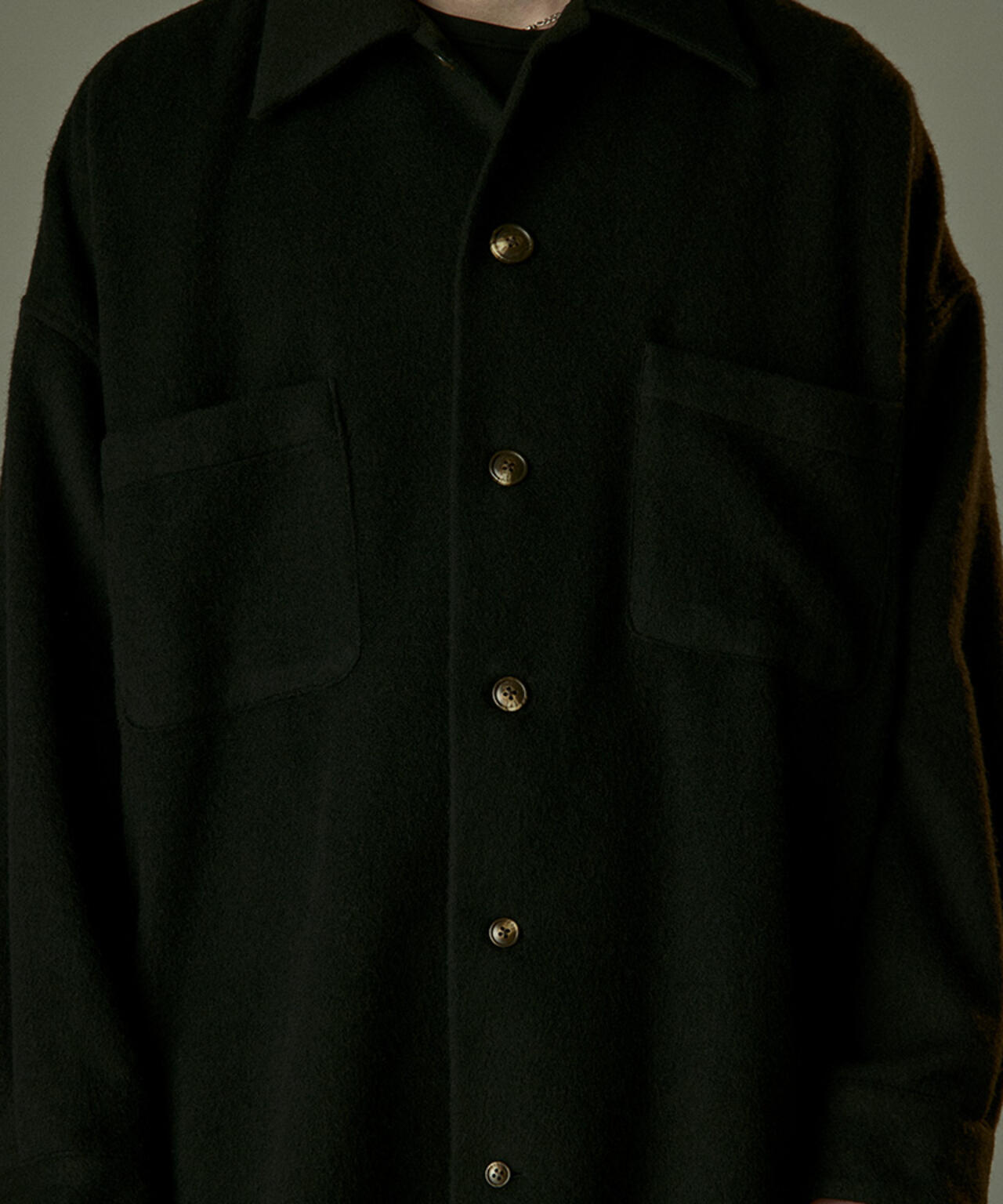 Toironier/トワロニエ/WOOL OVER SHIRTS