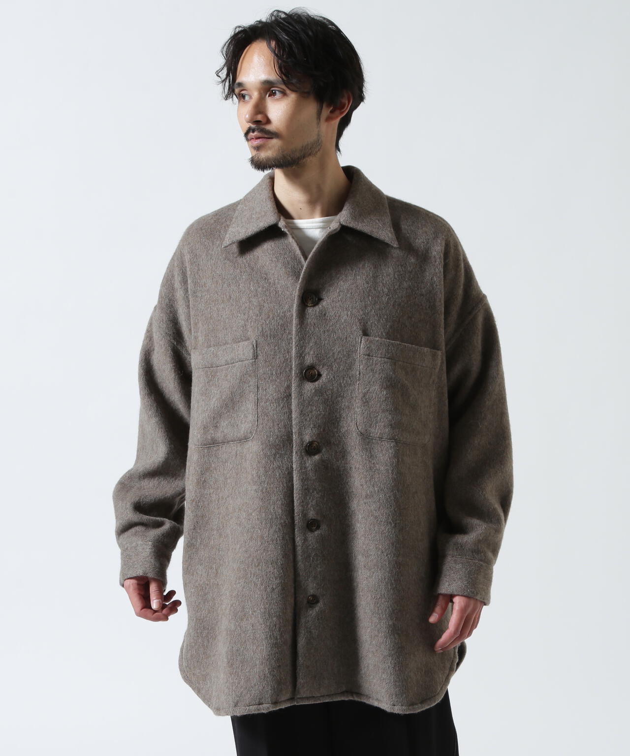 Toironier/トワロニエ/WOOL OVER SHIRTS