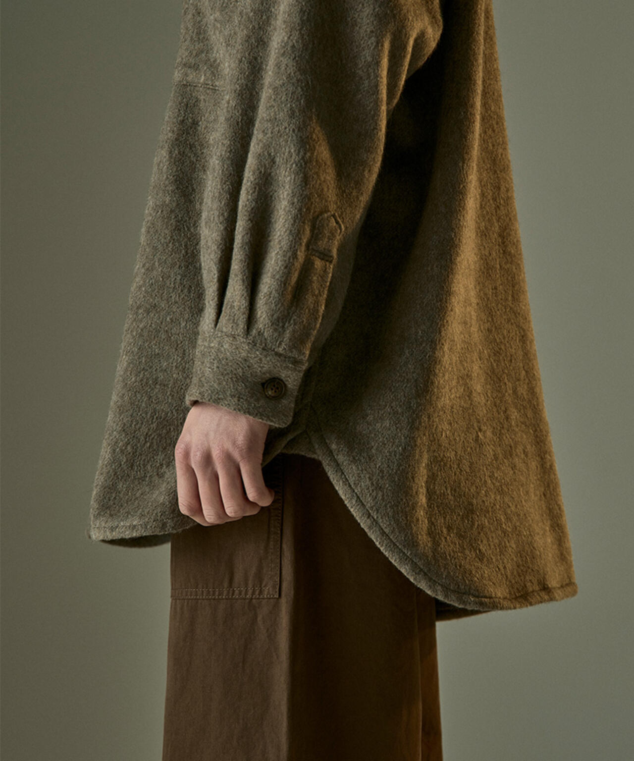 Toironier/トワロニエ/WOOL OVER SHIRTS